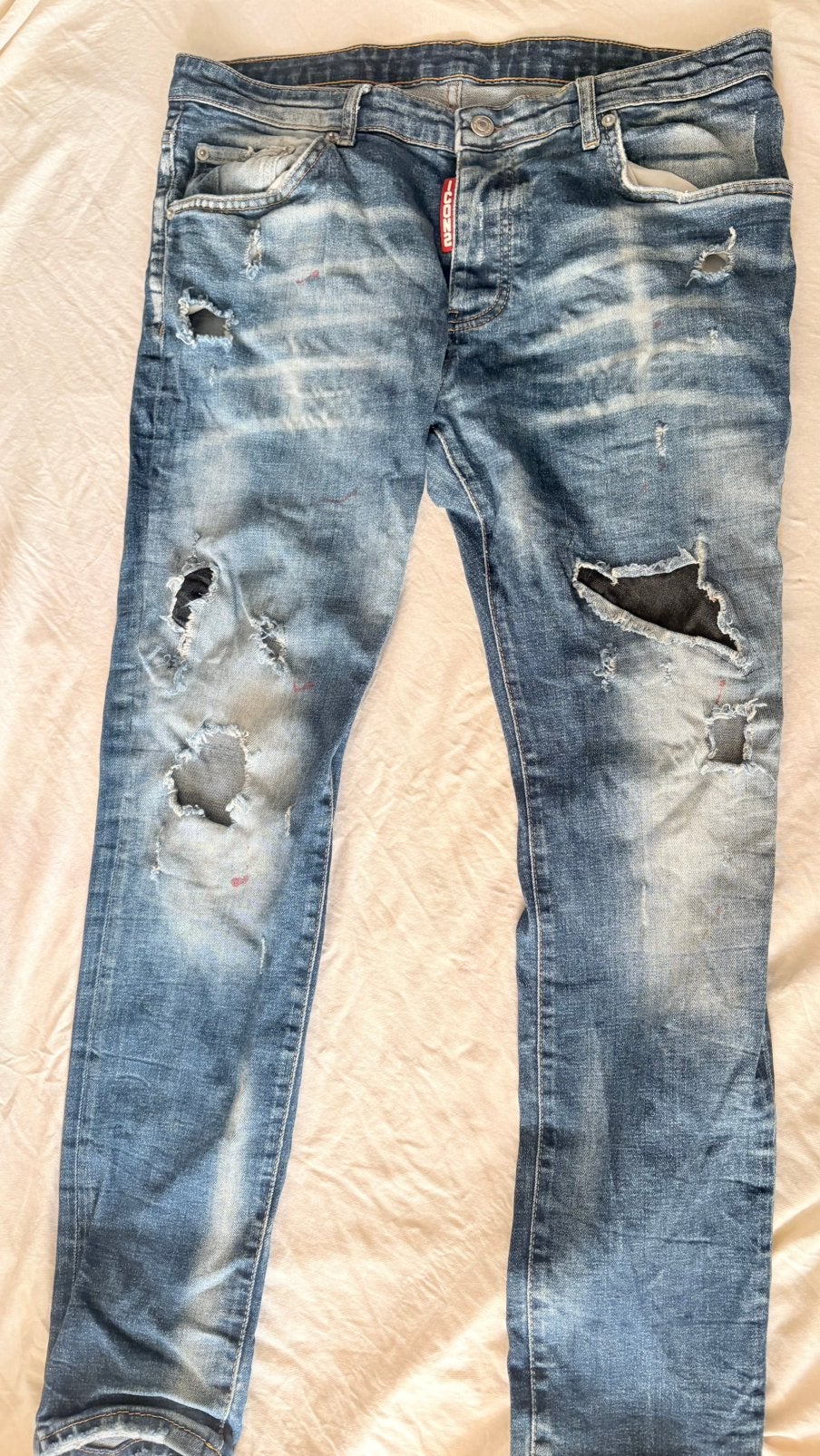 ICON2 ripped jeans, Verzenden, Zo goed als nieuw, Blauw, W33 - W34 (confectie 48/50)
