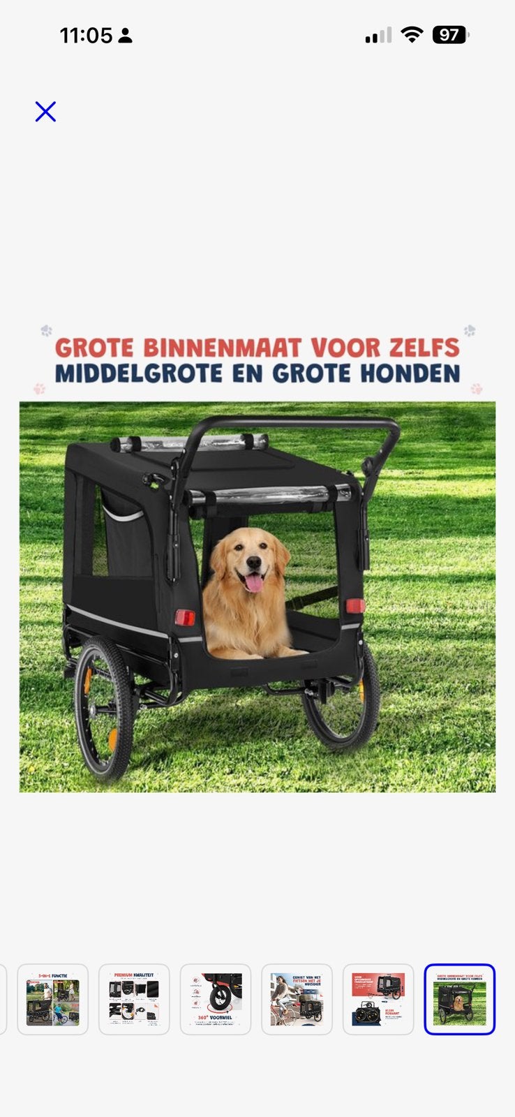 JC Pets honden fietskar, Dieren en Toebehoren, Honden-accessoires, Ophalen