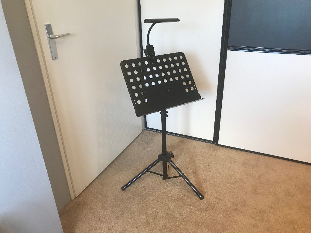 Lessenaar voor bladmuziek met lamp, Ophalen, Zo goed als nieuw, Muziekstandaard