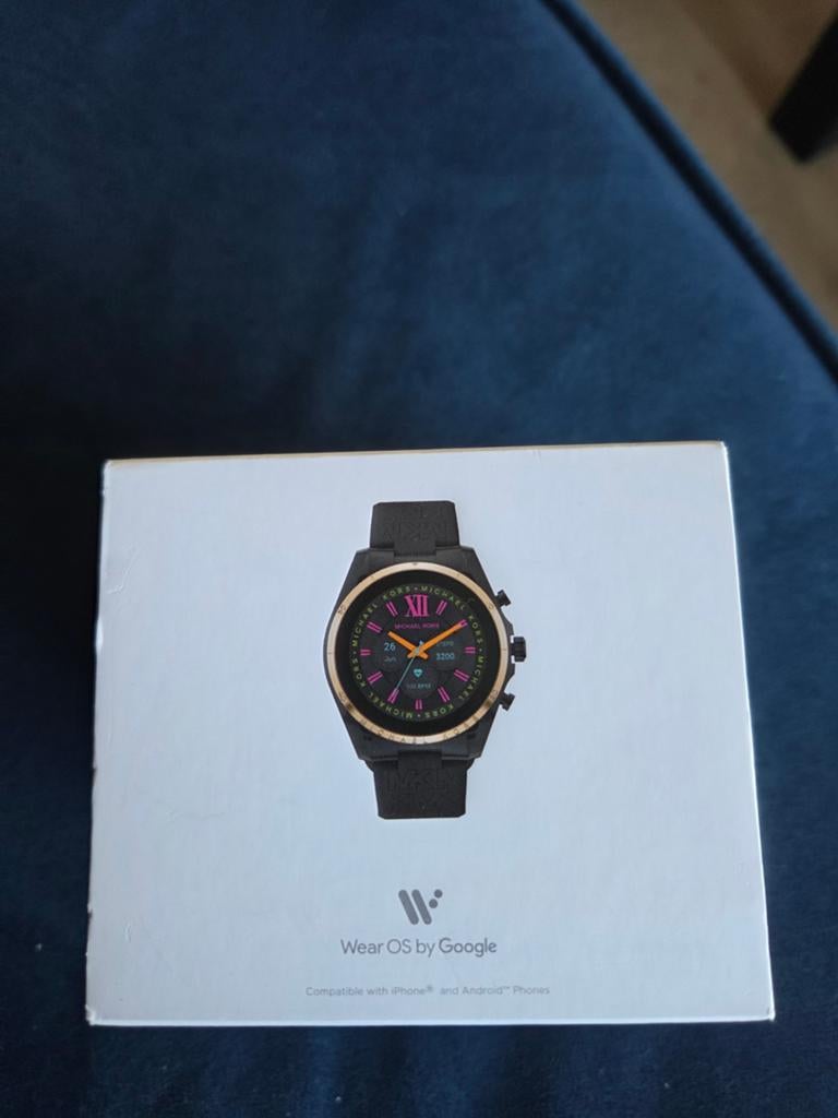 Michael Kors Gen 6 Smartwatch MKT5151 - Zo goed als nieuw, Sieraden, Tassen en Uiterlijk, Smartwatches, Ophalen, Zwart, Michael Kors