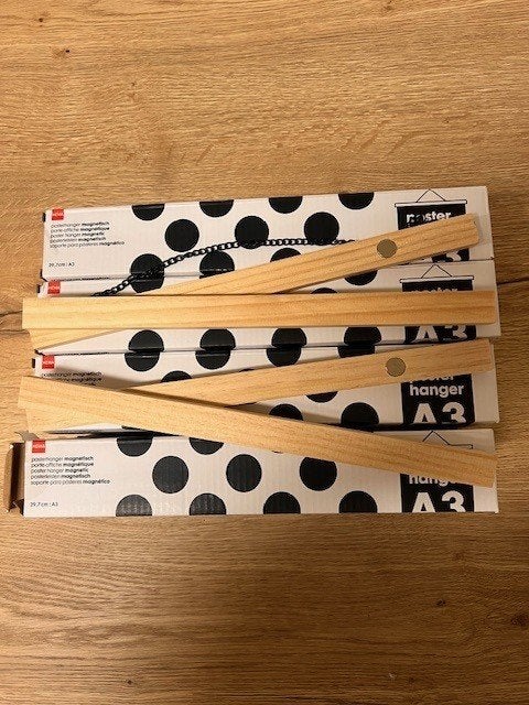 A3 Posterhanger Magneet (4 stuks), Ophalen of Verzenden, Nieuw, Minder dan 50 cm, Schilderij