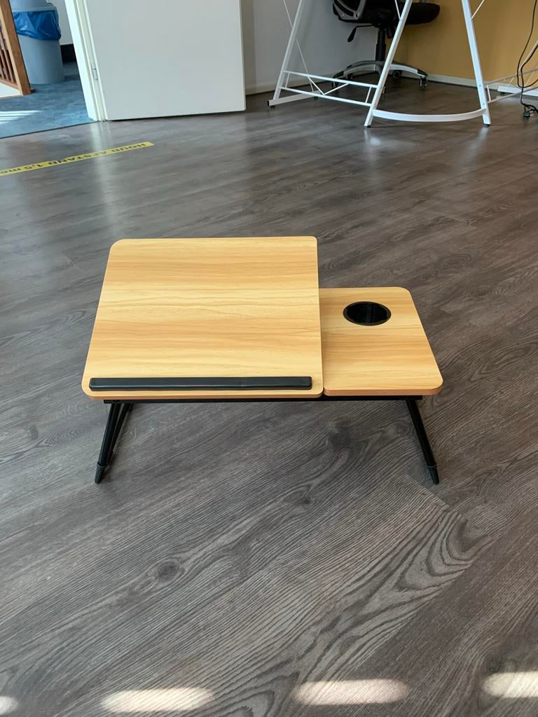 Opvouwbaar Laptoptafel met Bekerhouder IN DOOS!, Ophalen, Nieuw