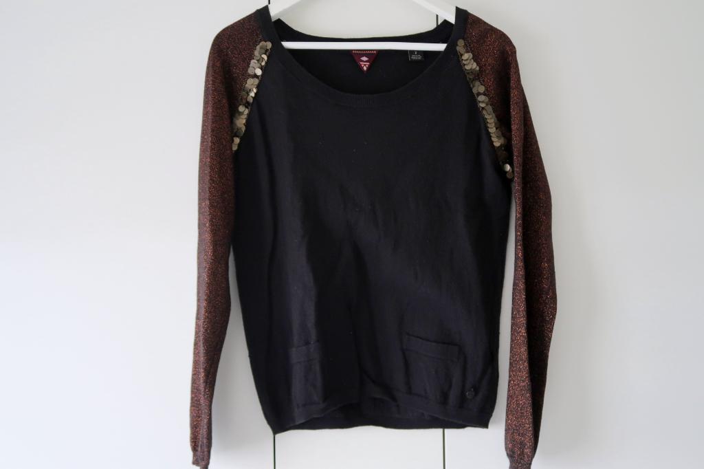 Scotch & Soda - Maison Scotch trui met glitter - Zwart, Maat 38/40 (M), Zwart, Scotch & Soda, Ophalen of Verzenden