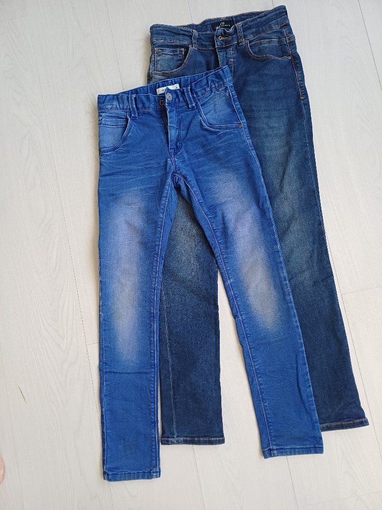 2x Jongens Jeans - Name It & LTB (Maat 140), Broek, Gebruikt, Ophalen of Verzenden, Name It & LTB