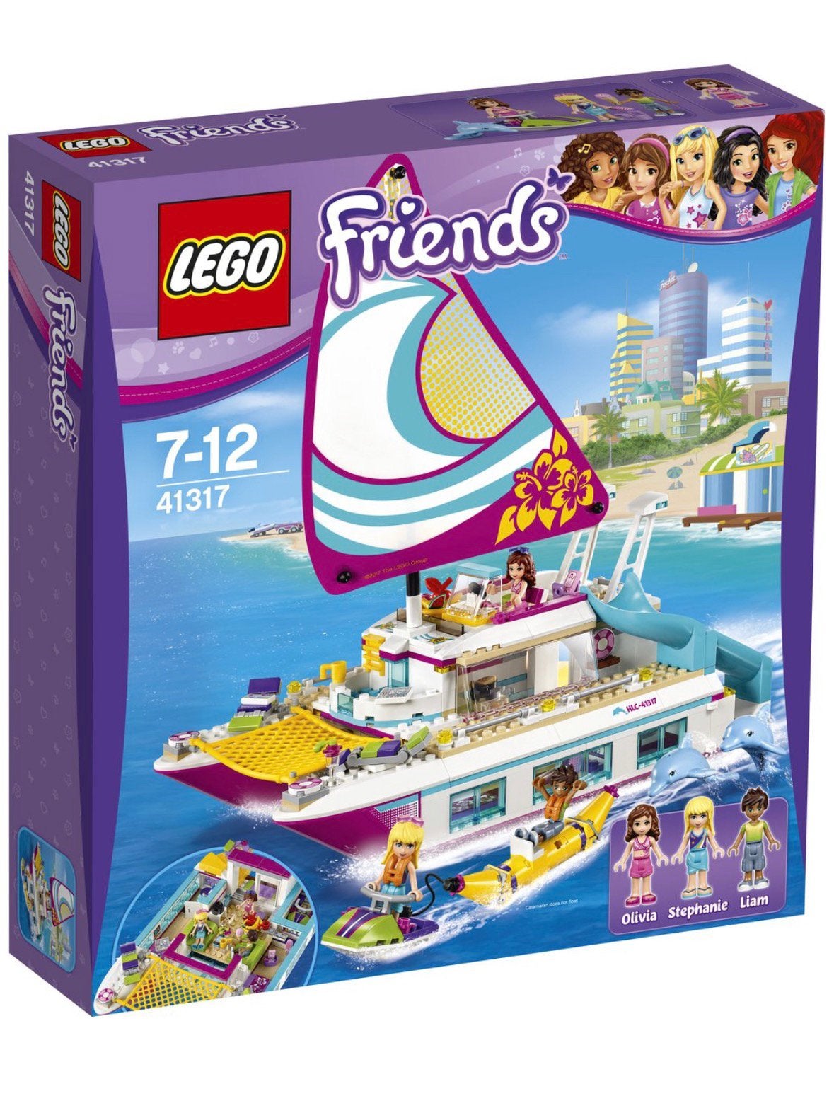Lego Friends Sunshine Catamaran 41317, Gebruikt, Lego, Friends, Ophalen of Verzenden