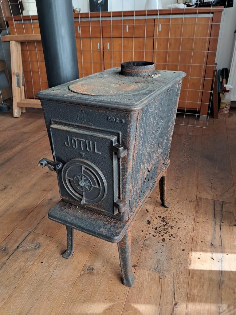 Jotul 602 houtkachel - opknapper, Huis en Inrichting, Kachels, Ophalen, Gebruikt, Houtkachel, Vrijstaand