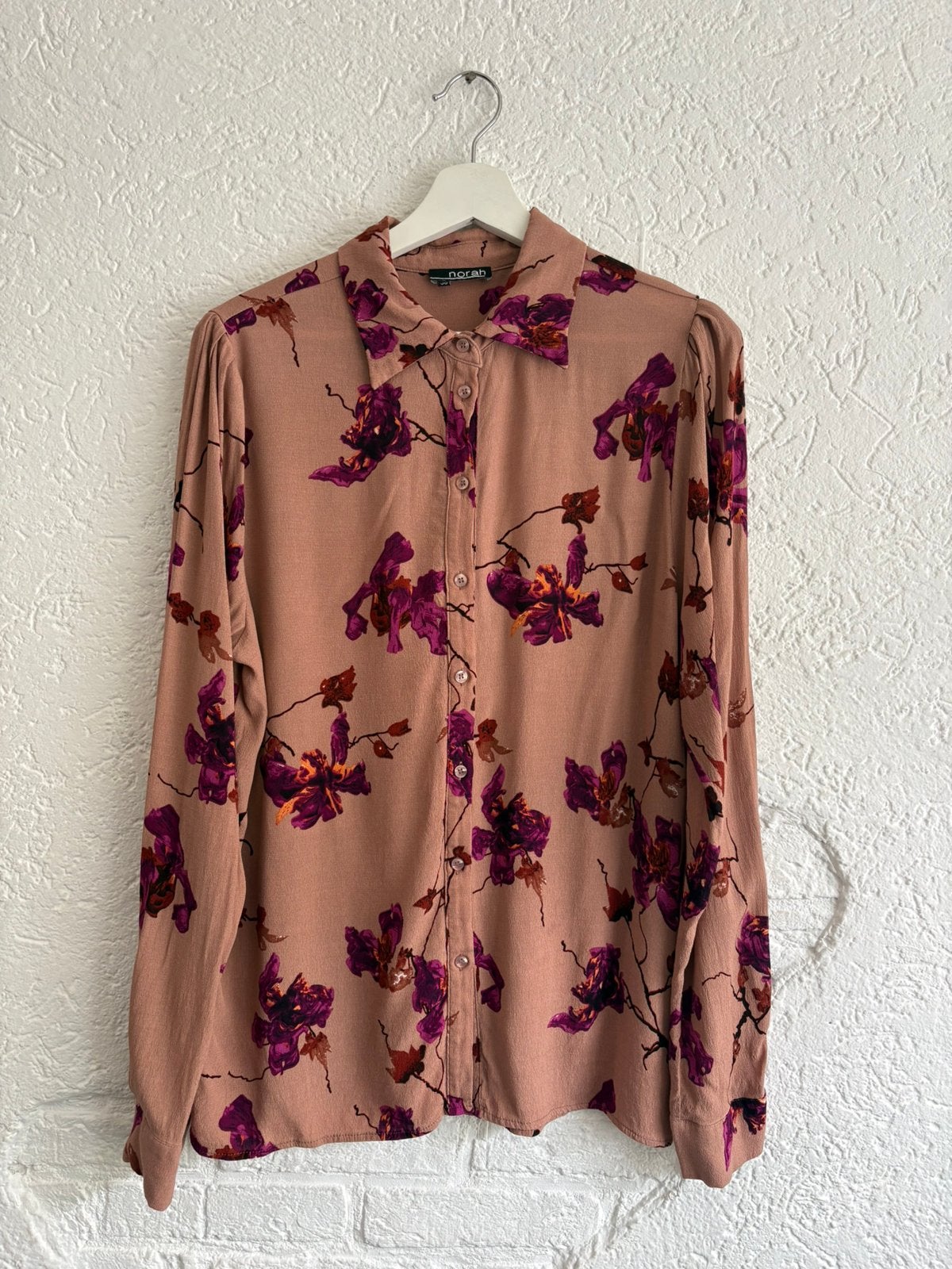 Norah blouse lever fuchsia, Ophalen of Verzenden, Zo goed als nieuw, Maat 38/40 (M), Roze