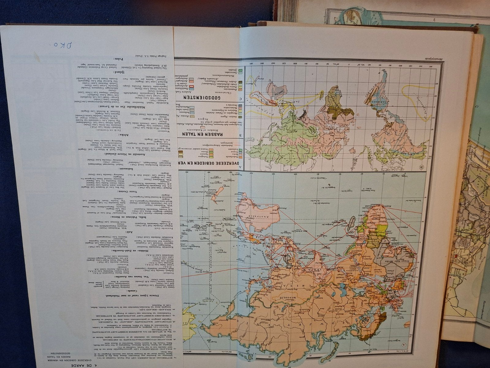 Historische schoolatlas: Atlas der Gehele Aarde (P.R. Bos), Gelezen, Bosatlas, P.R. Bos, J.F. Niermeyer, Ophalen of Verzenden