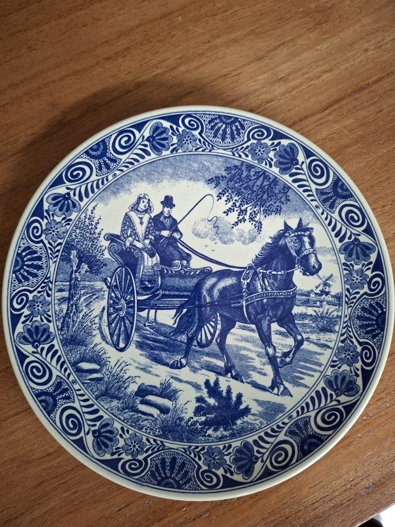 Delfts blauwe wandbord van Chemkefa,  Friese Sjees), Ophalen