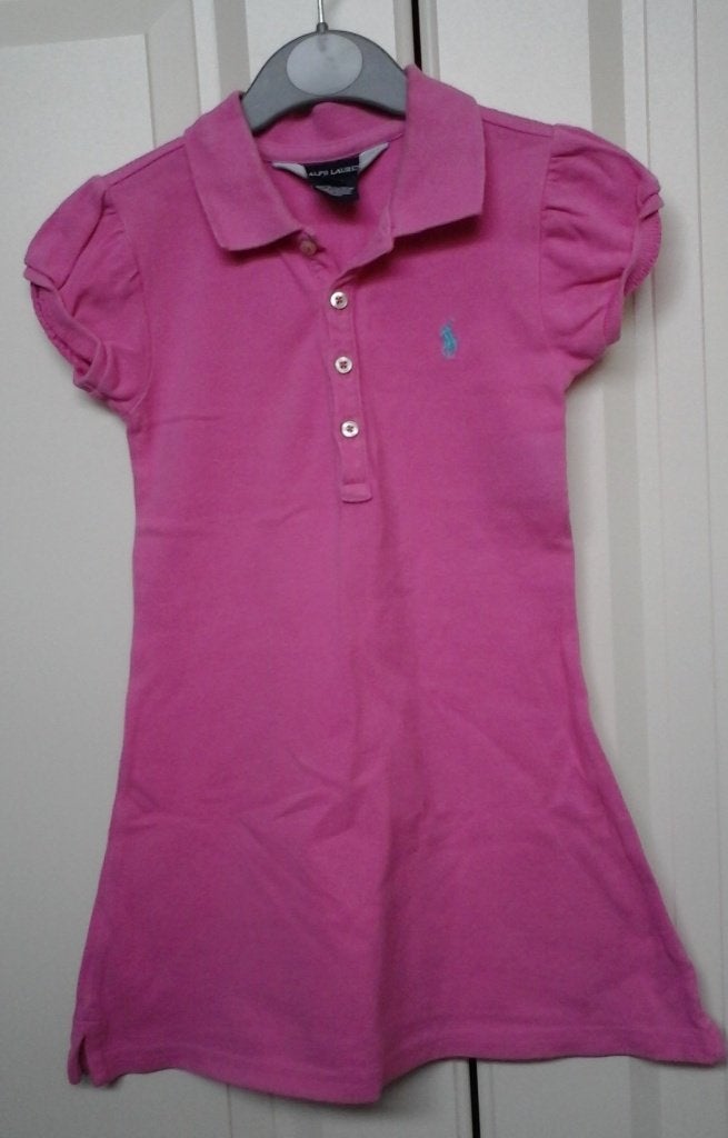 roze polo jurk Ralph Lauren - maat 4T (102 – 108), Ophalen, Meisje, Zo goed als nieuw, Jurk of Rok