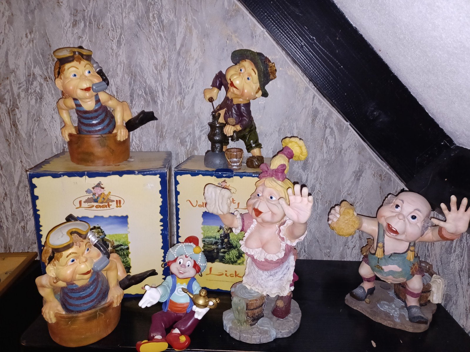 6 div Efteling Laven en Efteling gezicht, Ophalen, Meerkleurig, Overige stijlen, Nieuw