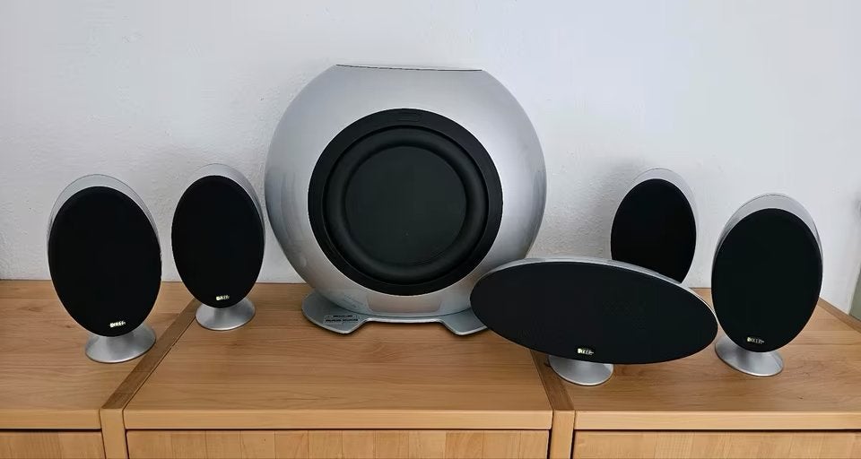 KEF KHT3005 5.1 Speakerset Grijs | Zeer Goede Staat, Audio, Tv en Foto, Luidsprekers, Ophalen, Zo goed als nieuw, 60 tot 120 watt