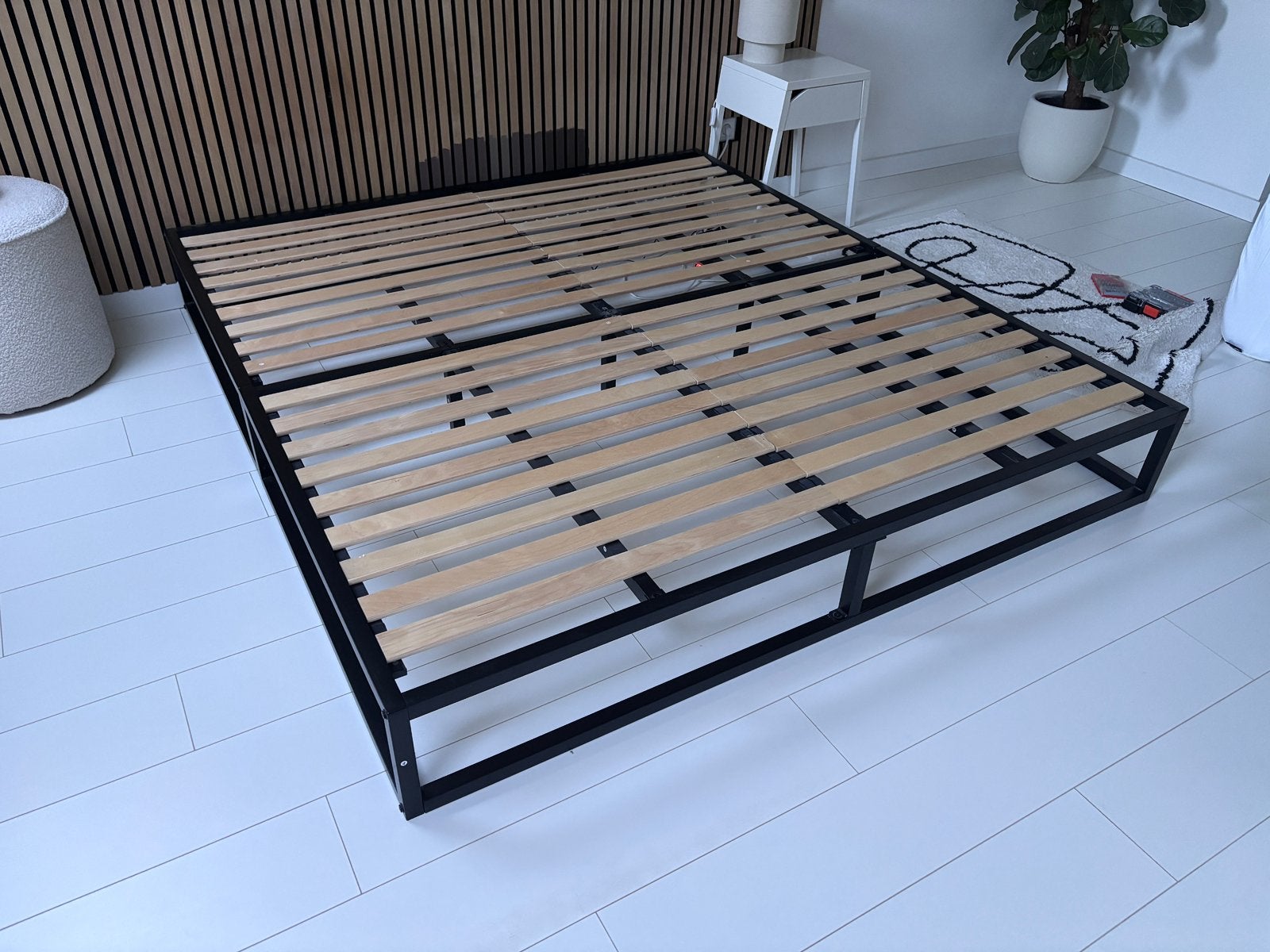 Emma metalen bedframe 180x200, Ophalen, Zwart, Tweepersoons, Zo goed als nieuw