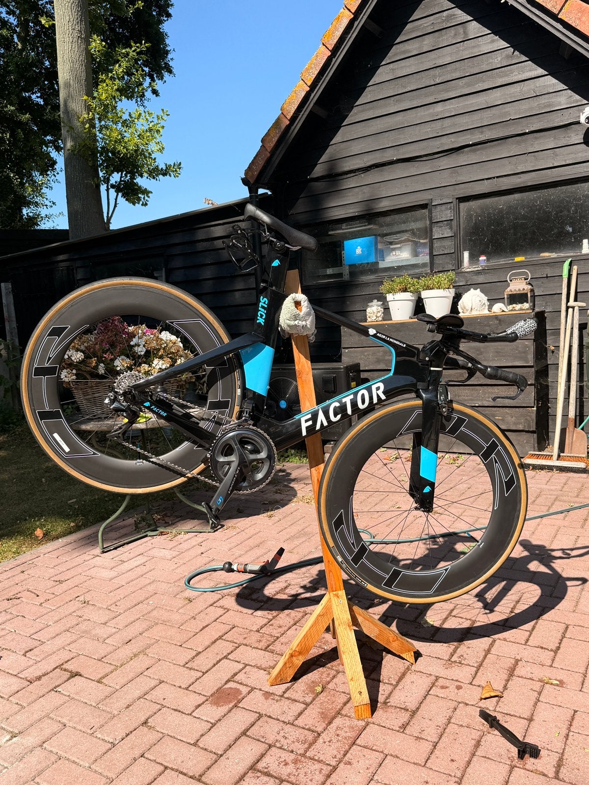 Factor SLiCK Tijdrit/Triatlon Fiets 52, Overige merken, Carbon, Velgrem, 49 tot 53 cm