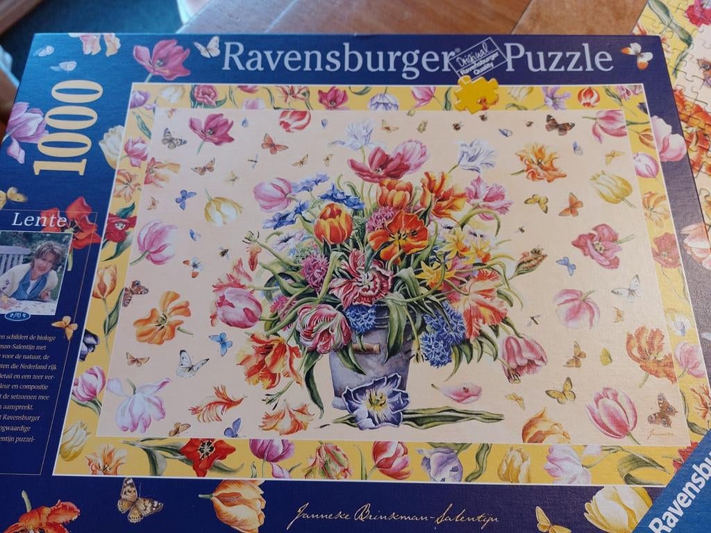 Ravensburger puzzel 1000 stukjes Lente, Hobby en Vrije tijd, Denksport en Puzzels, Ophalen of Verzenden, 500 t/m 1500 stukjes