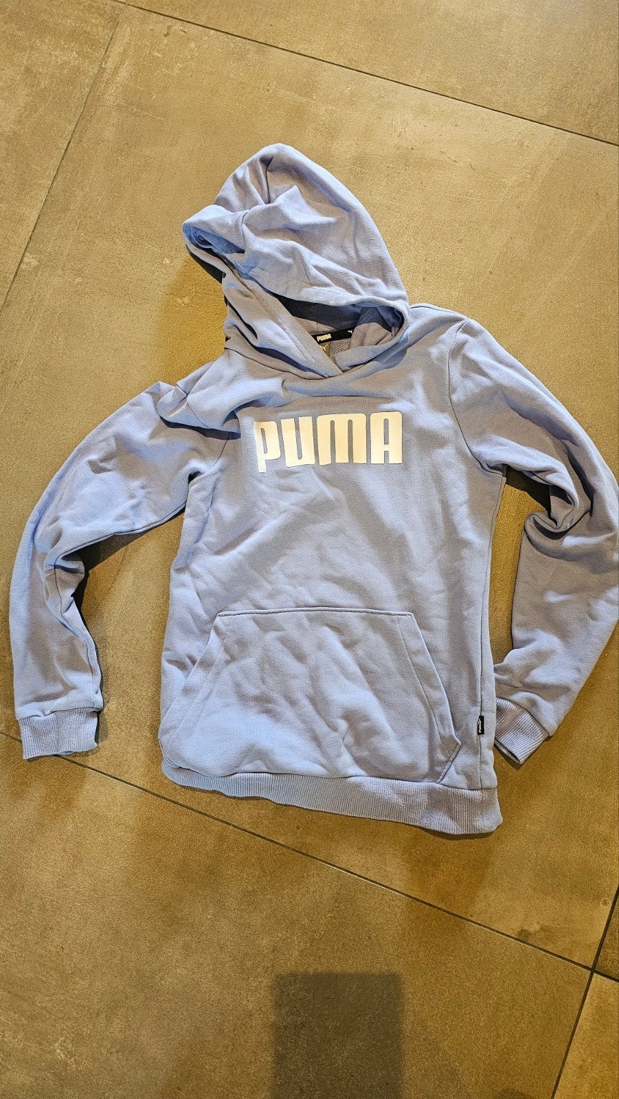 Puma hoodie lichtblauw maat 152, Ophalen, Gebruikt, Jongen of Meisje, Trui of Vest
