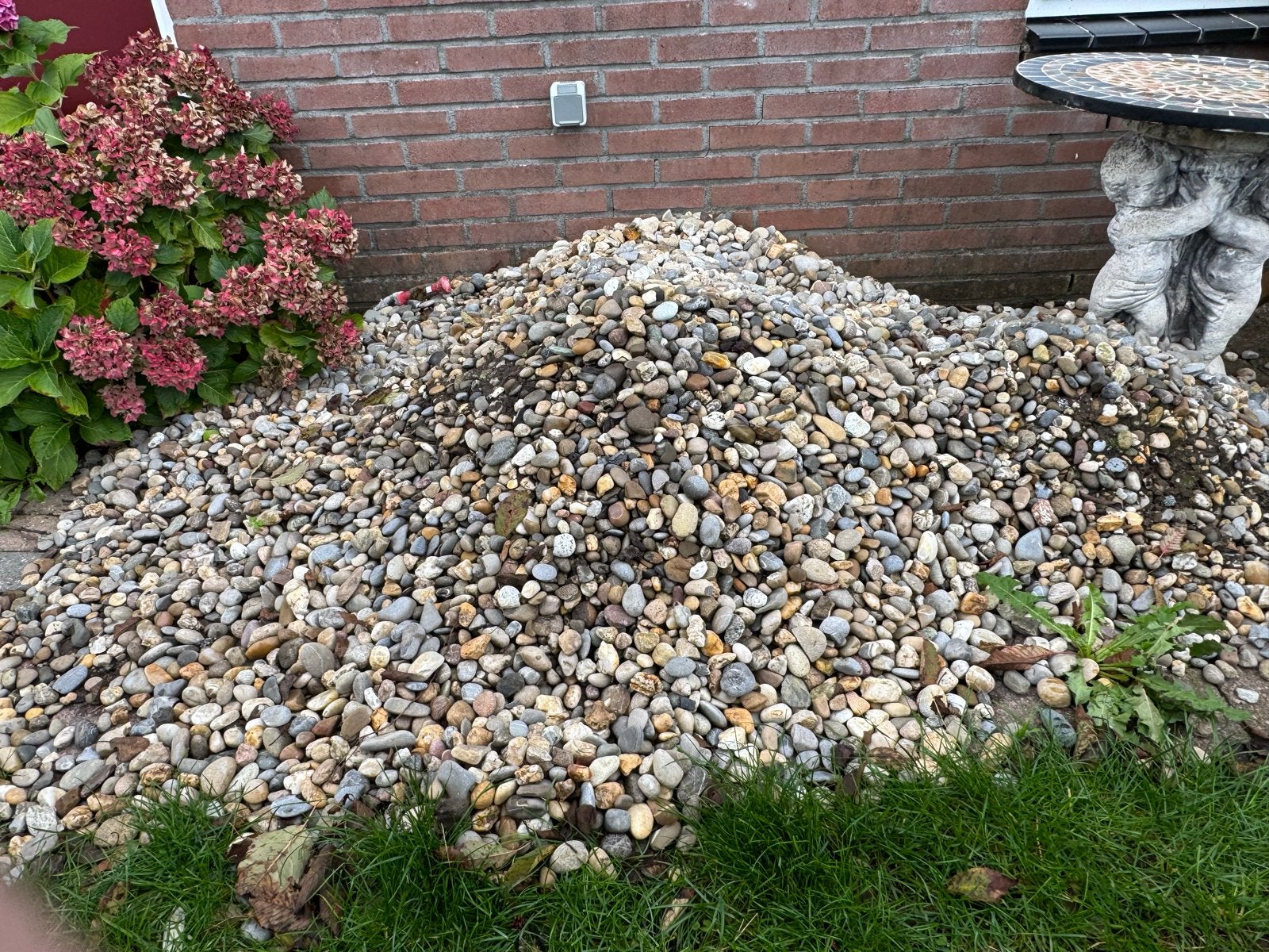 siergrind voor tuin of oprit | gratis | +/- 1 kuub, Tuin en Terras, Ophalen, Gebruikt, Multi, Grind