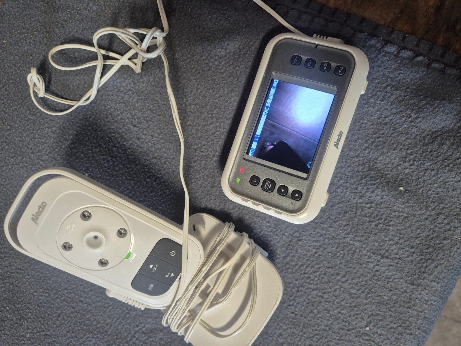 Alecto babyfoon met camera en adapters, Ophalen of Verzenden