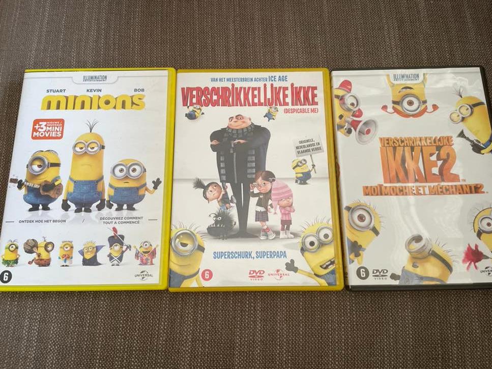 Minions & Verschrikkelijke Ikke 1 & 2, Boxset, Ophalen of Verzenden, Zo goed als nieuw, Komedie