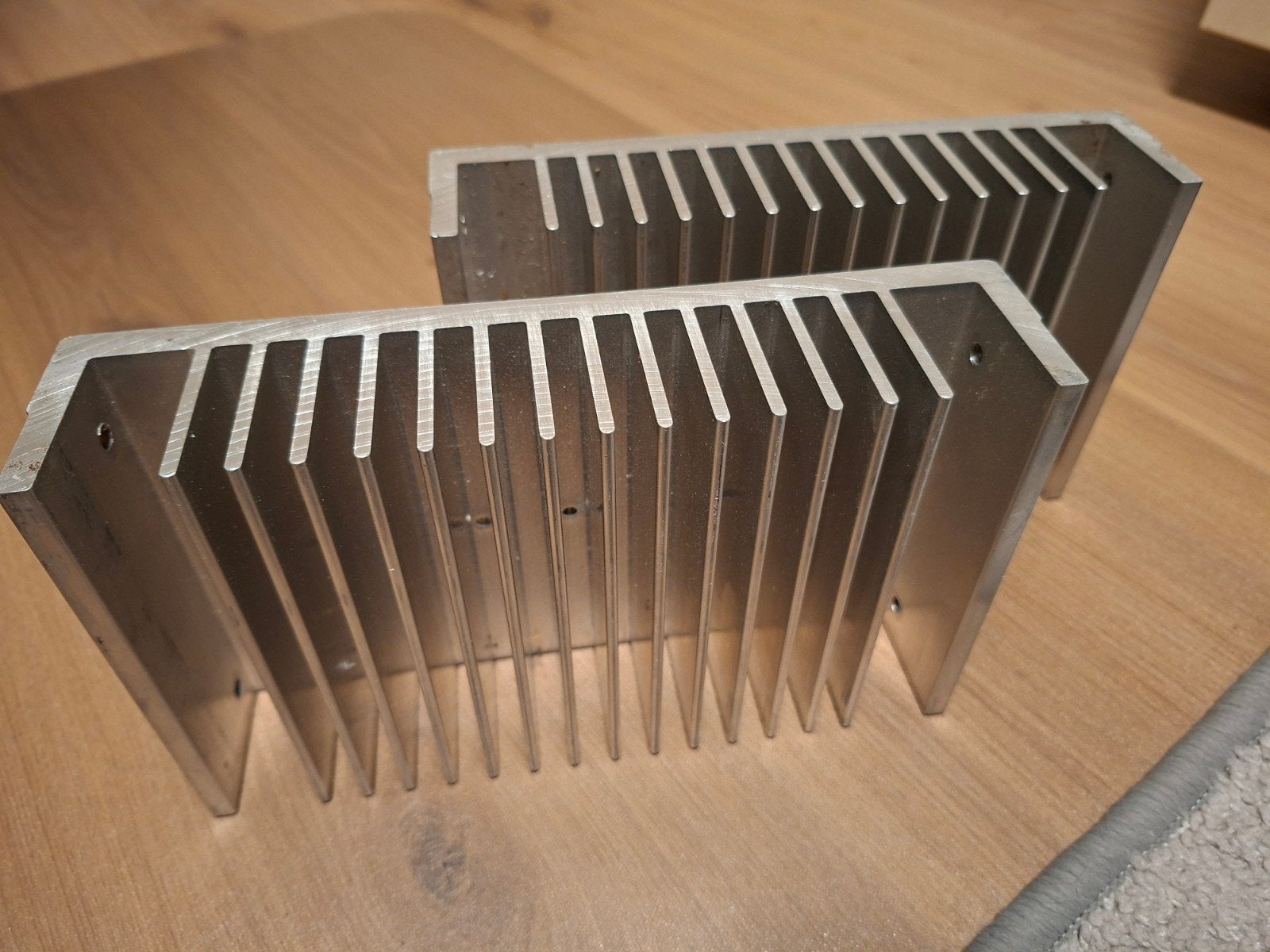 Aluminium koelblokken (2 stuks), Ophalen of Verzenden, Gebruikt