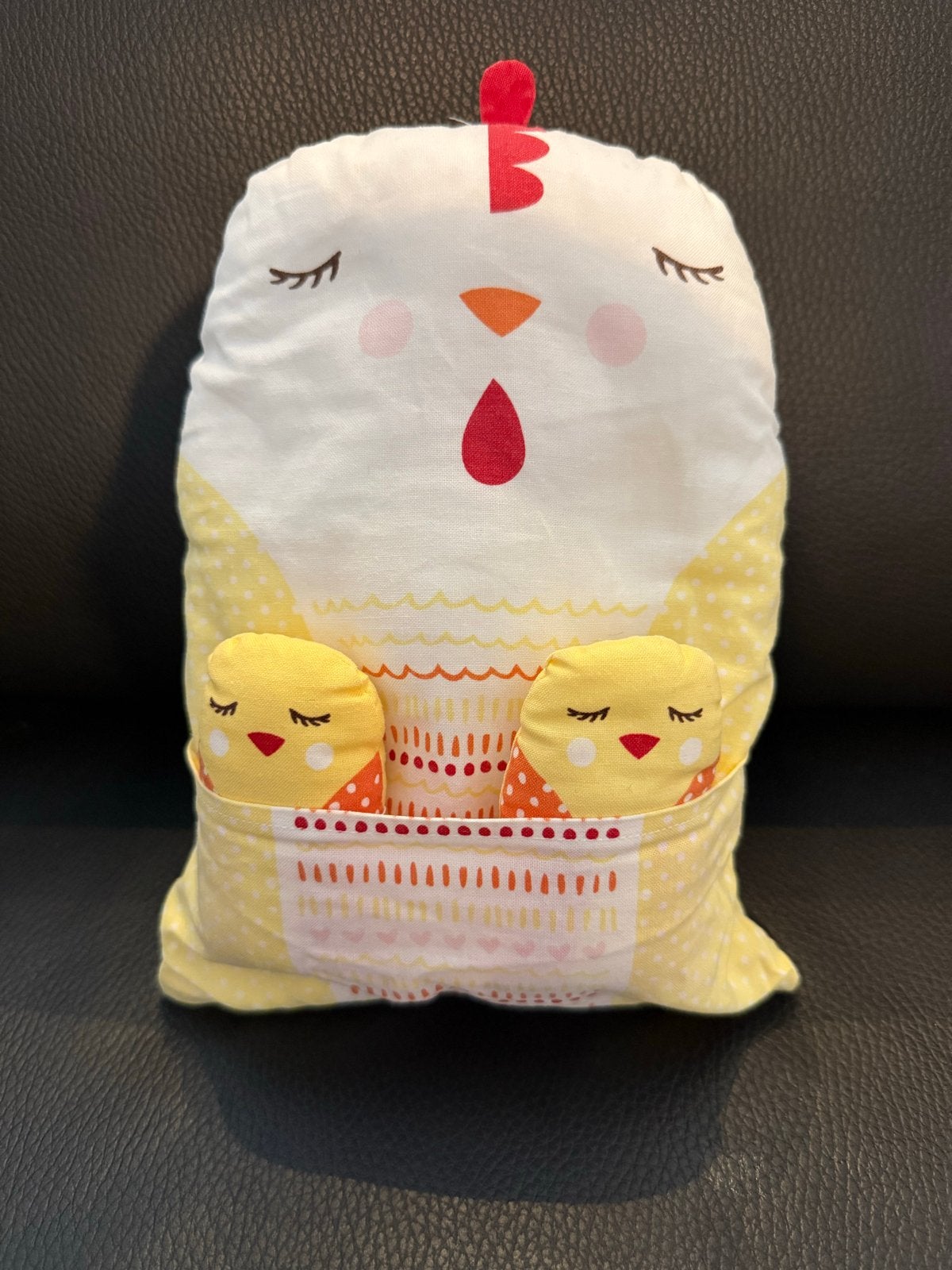 Knuffel kip met 2 kuikens - Zo goed als nieuw, Verzenden, Overige typen, Zo goed als nieuw, Middelgroot (20 tot 80 cm)