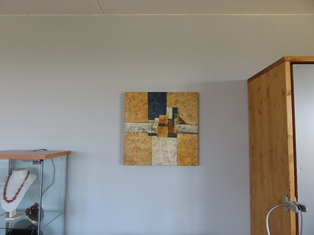 Modern schilderij op doek - 20e eeuw, Ophalen of Verzenden, Textiel, Overige technieken, Abstract