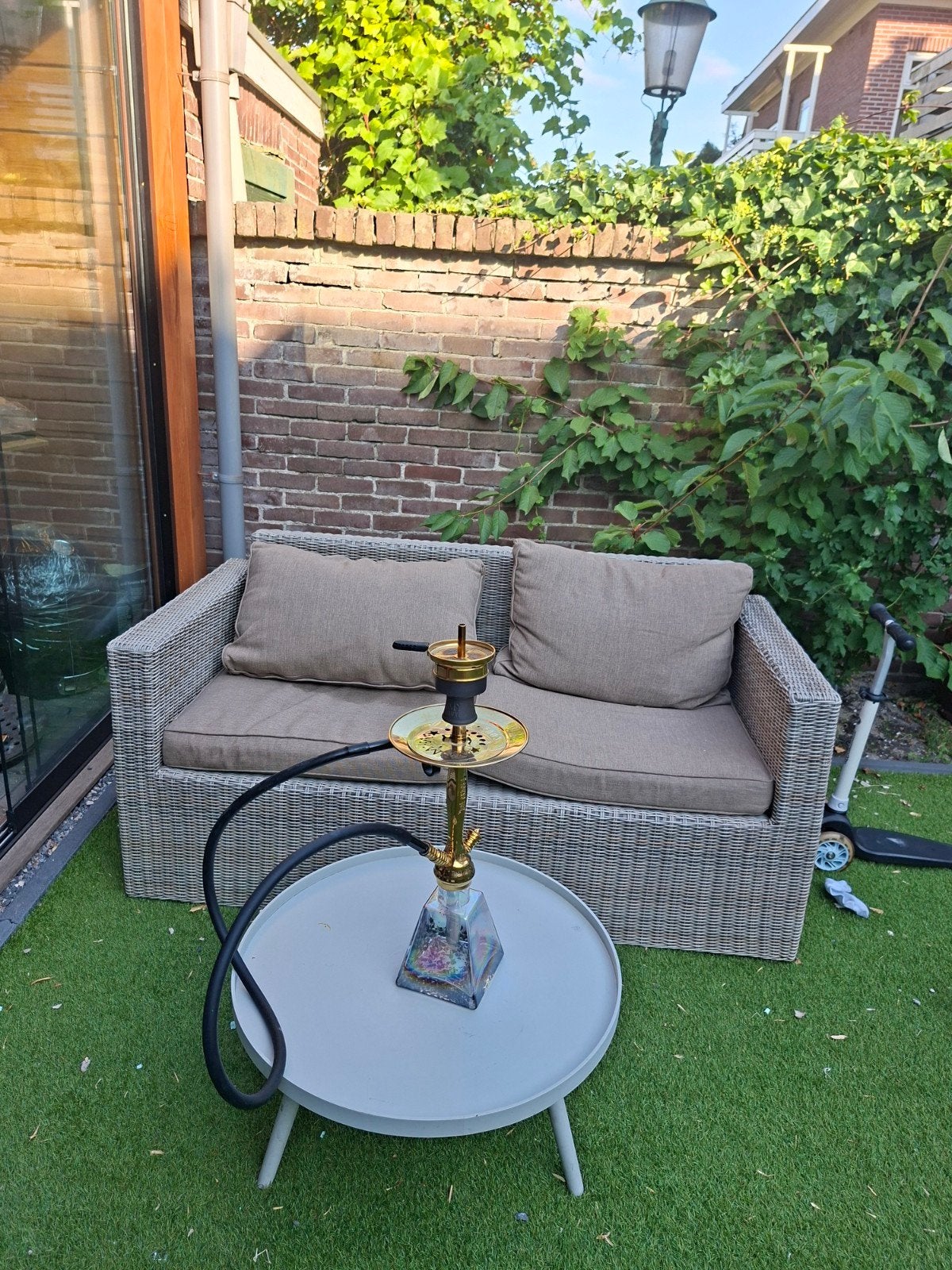 amy deluxe waterpijp goud te koop!, Ophalen of Verzenden, Zo goed als nieuw