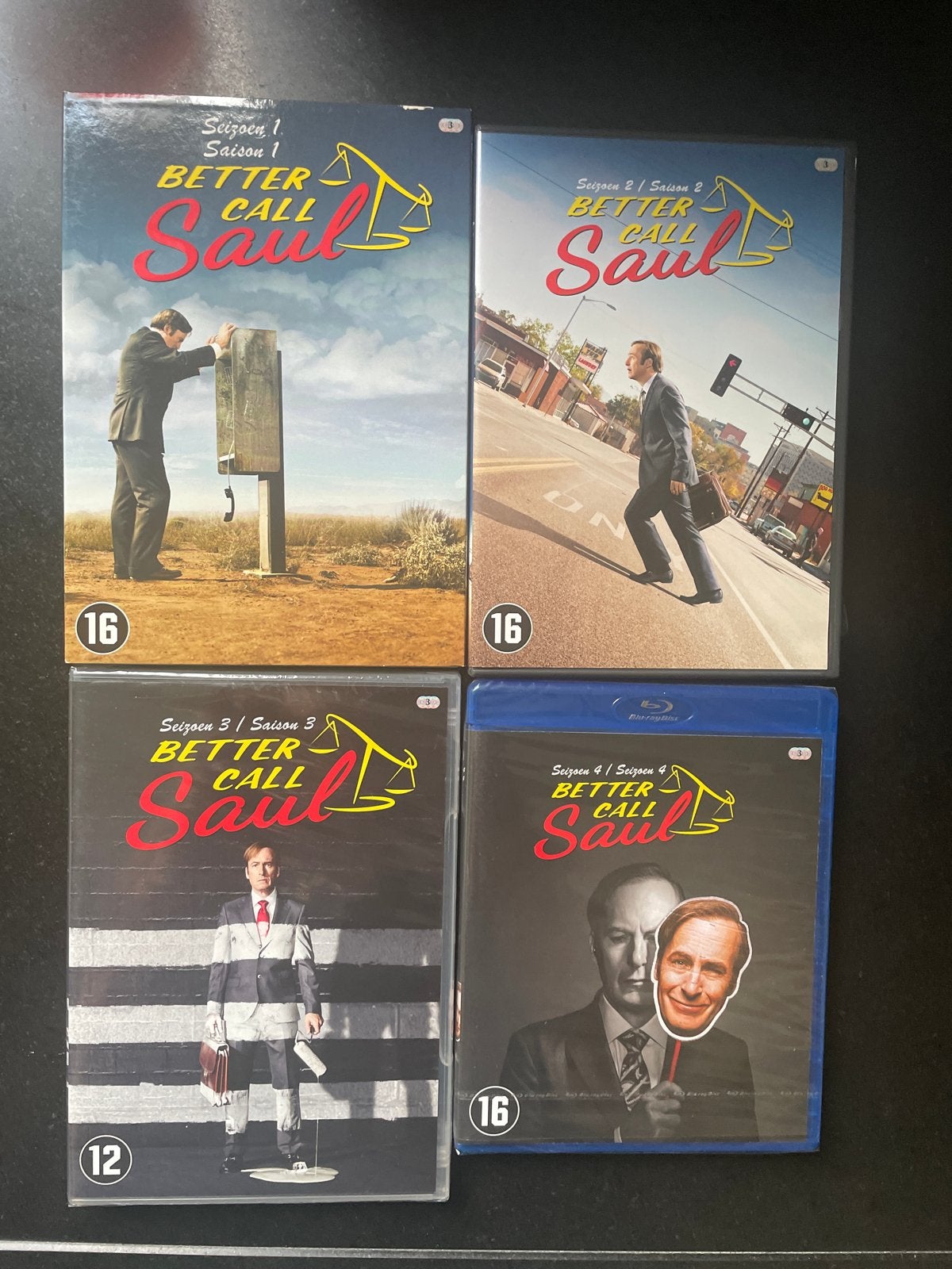Better Call Saul Seizoen 1-4 DVD/Blu-ray Collectie, Cd's en Dvd's, Dvd's | Tv en Series, Engels, Vanaf 16 jaar, Seizoen 1, Nederlands