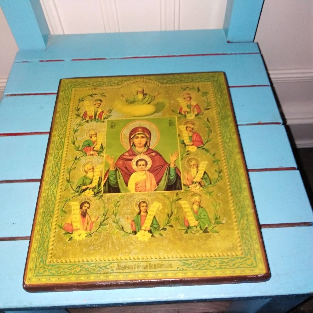 Russische orthodoxe icoon van de Moeder Gods, Ophalen, Gebruikt, Overige typen, Christendom | Katholiek