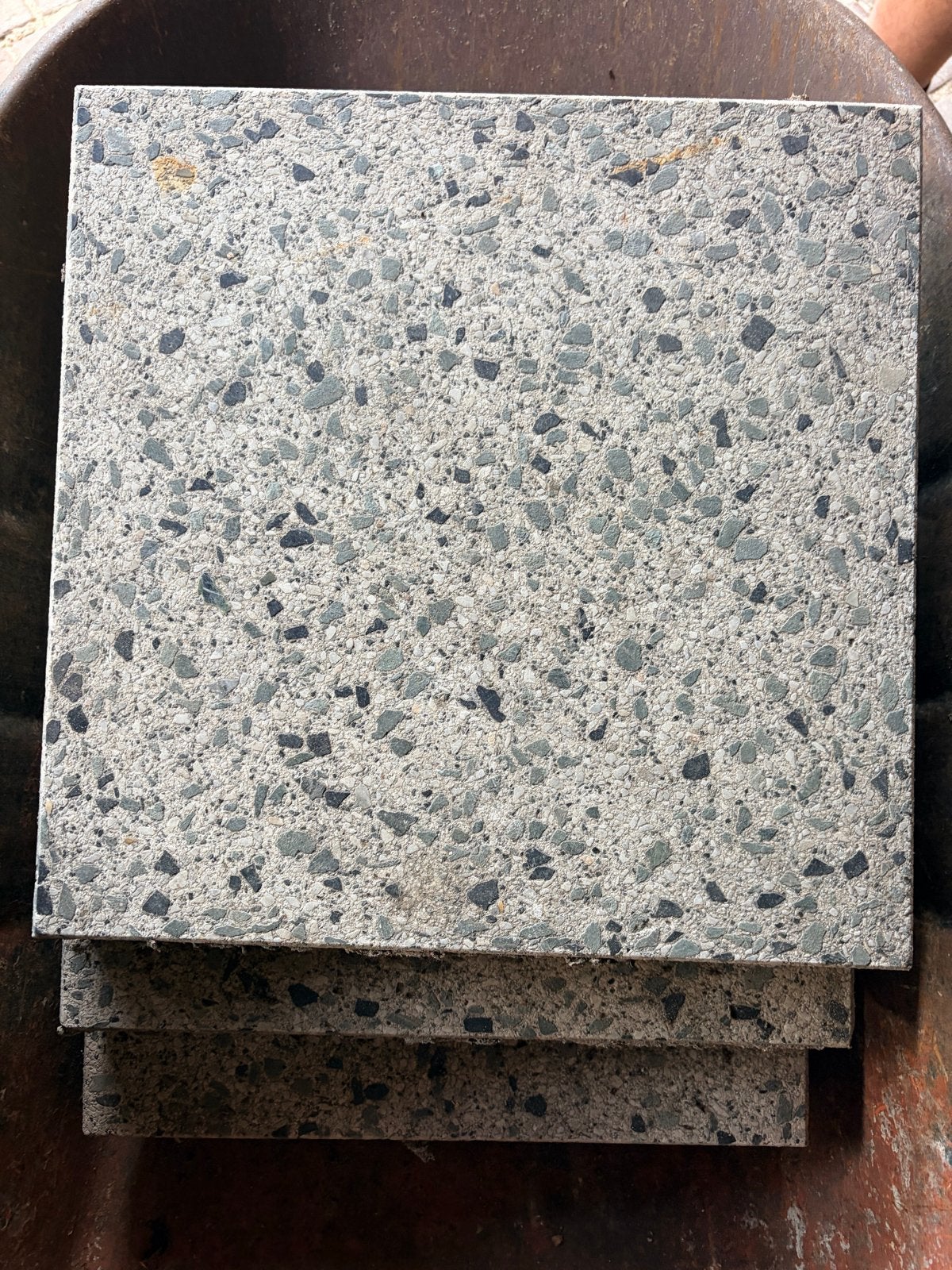 Grindtegels 40x40cm - 25-30 stuks, Ophalen, Gebruikt, Vloertegels, Overige materialen