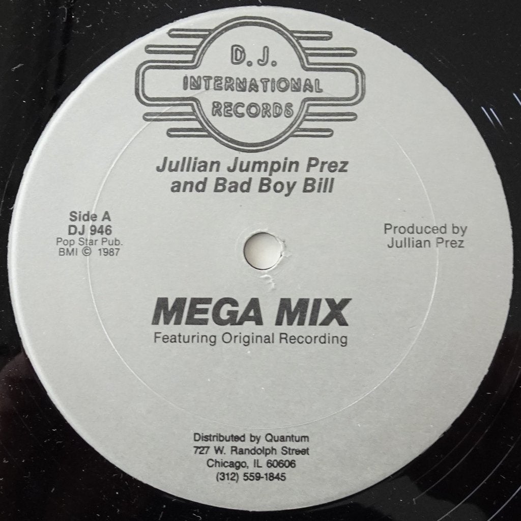 Jullian Jumpin Prez & Bad Boy Bill - Mega Mix -- House 1987, Ophalen, Zo goed als nieuw, 12 inch