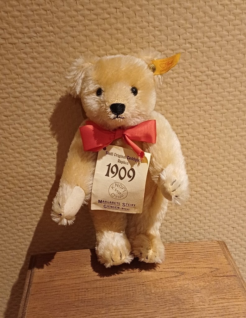 Mooi Steiff beertje original, Verzenden, Zo goed als nieuw, Stoffen beer, Steiff