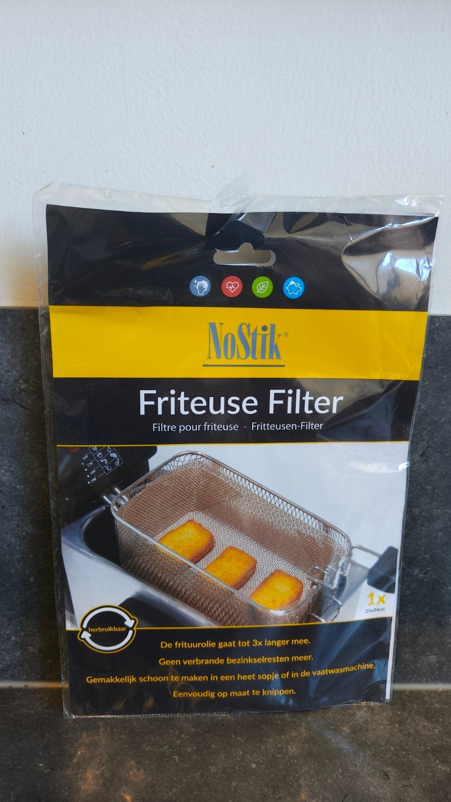 NoStik Friteuse Filter - Herbruikbaar & Efficiënt, Ophalen of Verzenden, Nieuw