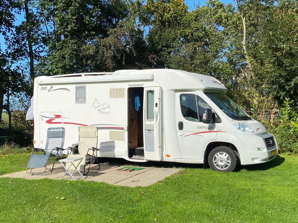 Onze mooie luxe camper Rapido te koop, 2 x airco, weinig km, Afzuigkap, 6 tot 7 meter, Tot en met 3, 6 tot 7 meter