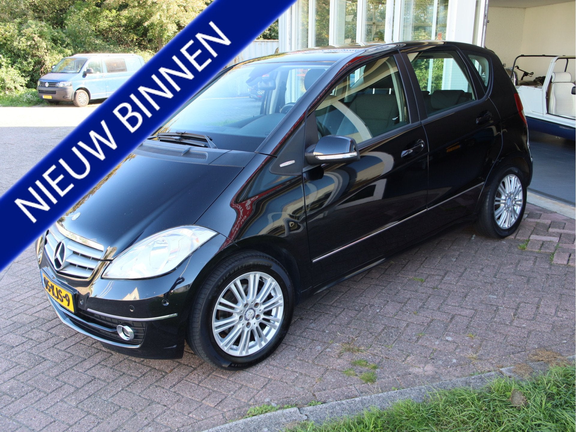 Mercedes-Benz A-Klasse 150 Business Class Elegance Automaat!, Auto's, 15 km/l, 4 cilinders, Leder en Stof, Zwart