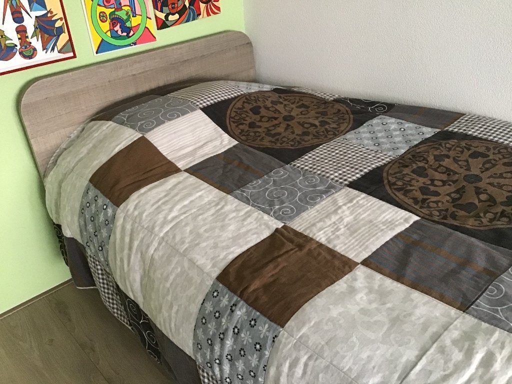 1 persoons bed, Ophalen, Overige materialen, 90 cm, Eenpersoons