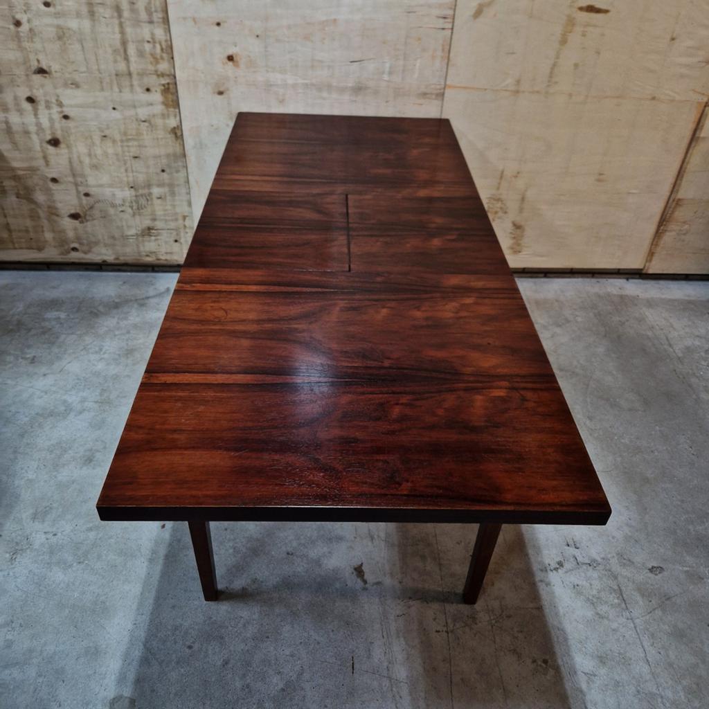 Vintage Uitschuifbare Eettafel Palissander Jaren '60, Huis en Inrichting, Tafels | Eettafels, Gebruikt, 50 tot 100 cm, 100 tot 150 cm