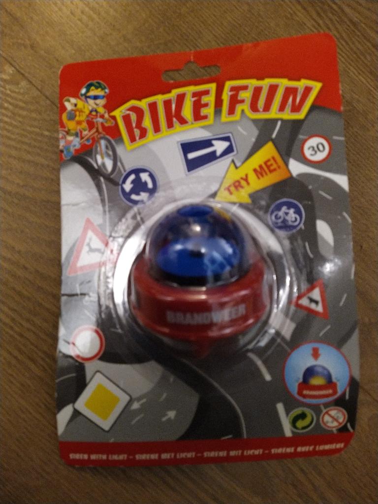 Bike fun brandweer sirene bel voor fiets - nieuw, Ophalen of Verzenden, Nieuw, Minder dan 16 inch