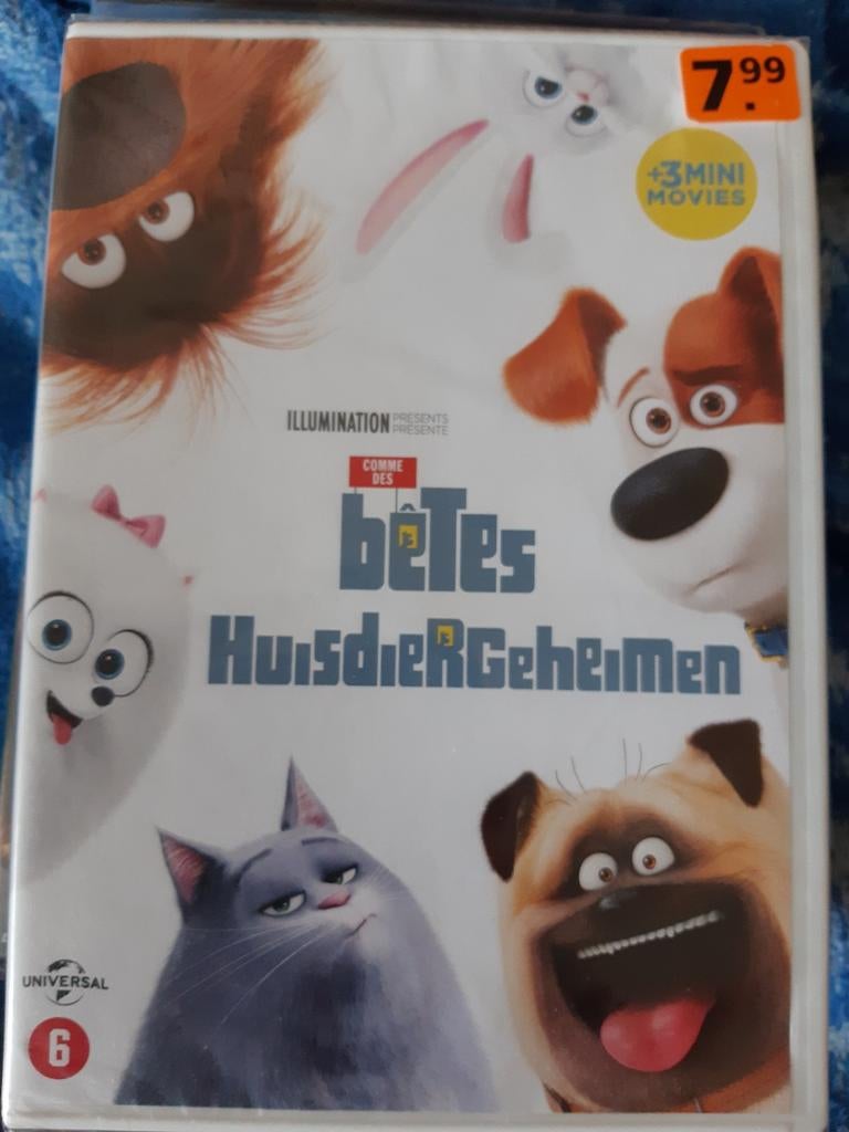 DVD huisdiergeheimen, Alle leeftijden, Ophalen of Verzenden, Nieuw in verpakking, Tekenfilm