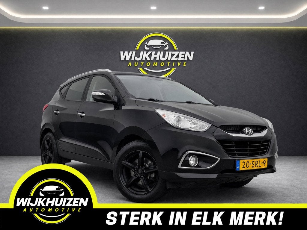 Hyundai Ix35 2.0i Style Automaat met Climate ! Camera ! 17 I, Auto's, Gebruikt, Zwart, 4 cilinders, Leder en Stof