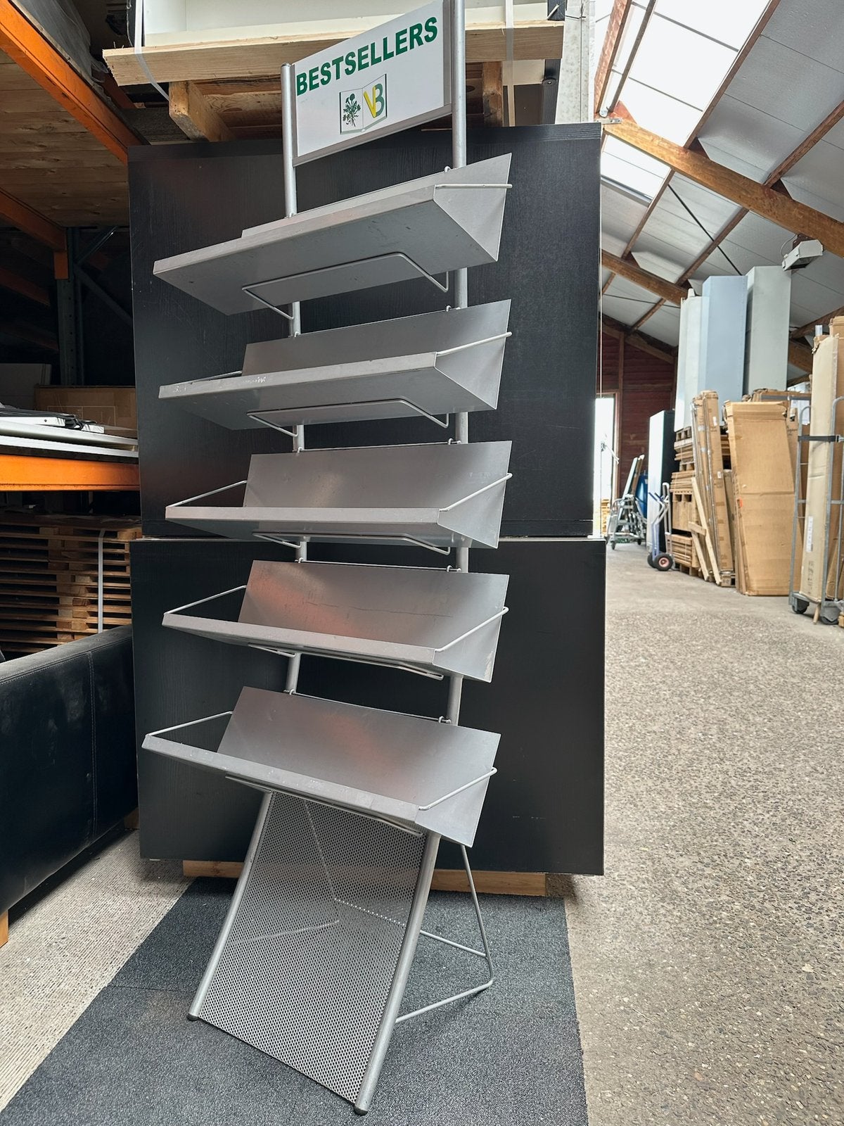 RVS Mobiele Winkelstelling *Winkeldisplay *Div. modellen !, Ophalen of Verzenden, Zo goed als nieuw