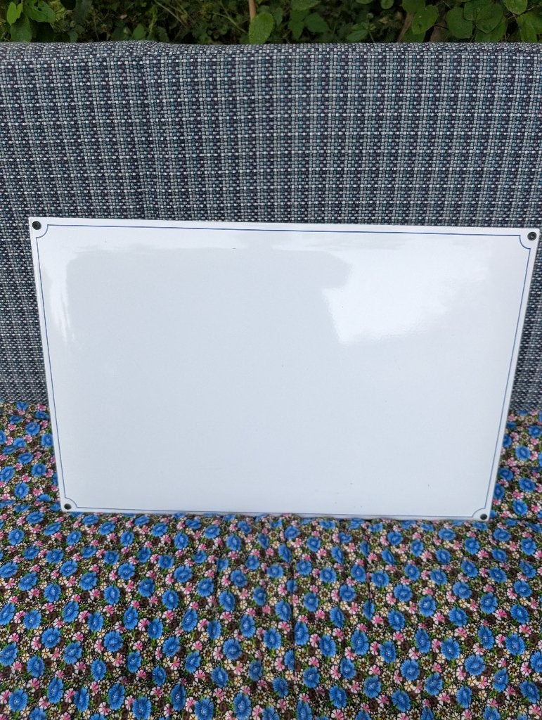 Magneetbord emaille schrijfbord, Ophalen of Verzenden, Zo goed als nieuw, Magneetbord