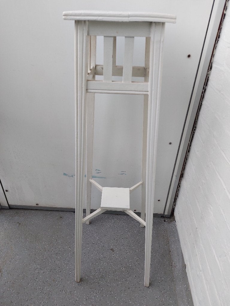 Piedestal plantenstandaard vintage handgemaakt, Ophalen, Gebruikt