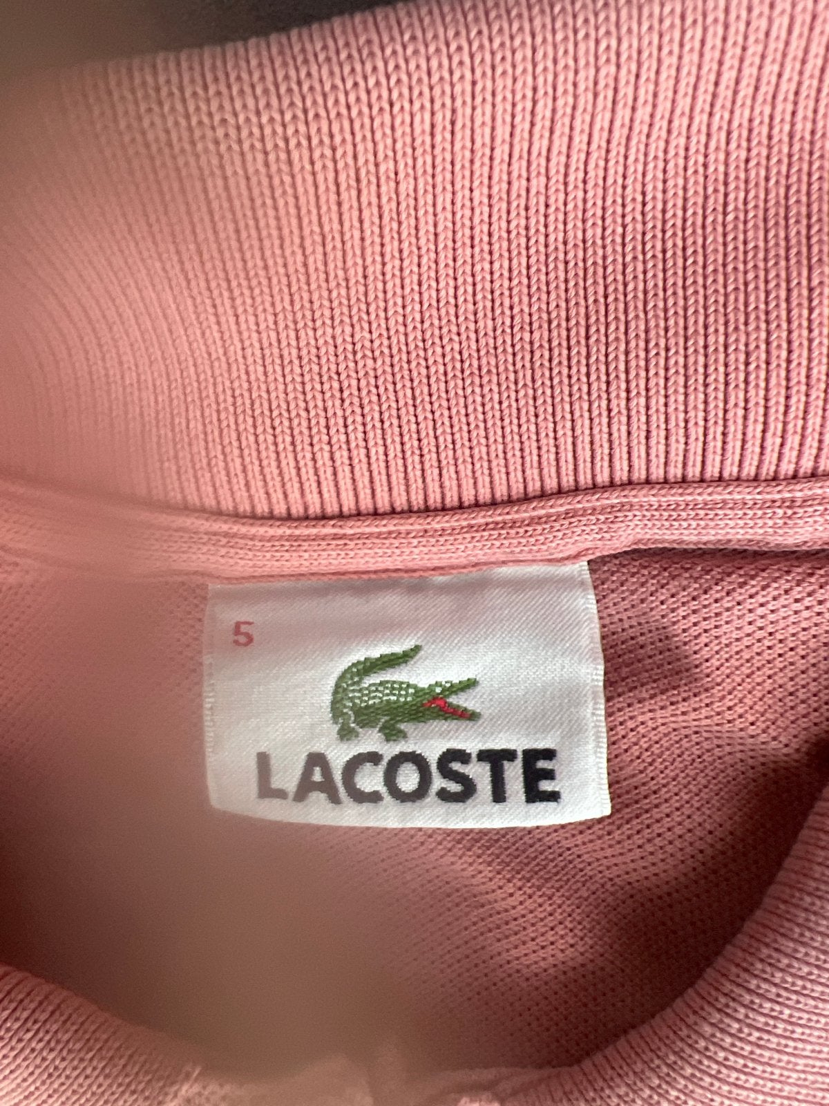 Lacoste Polo T-shirt - Roze - Maat L, Kleding | Heren, Polo's, Gedragen, Maat 52/54 (L), Roze, Ophalen of Verzenden