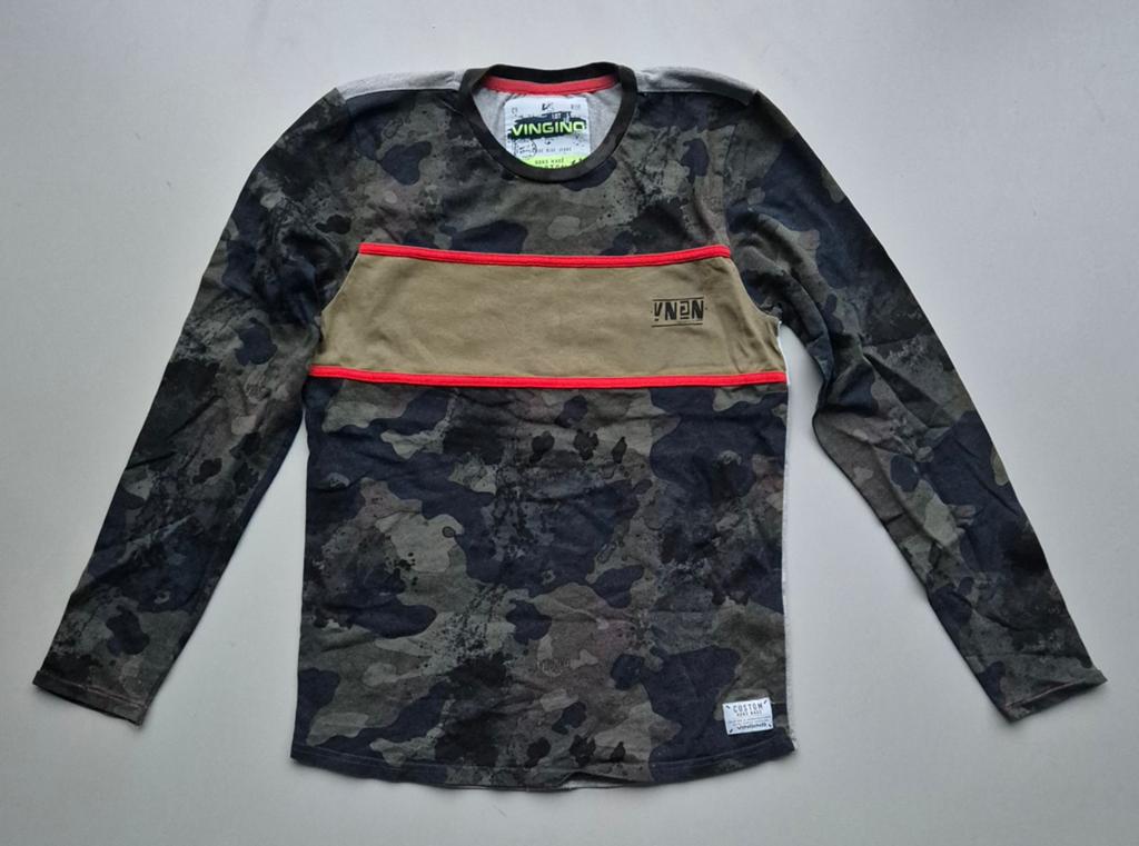 Vingino Longsleeve Camouflage Maat 16 (170/176), Ophalen of Verzenden, Zo goed als nieuw, Vingino, Shirt of Longsleeve