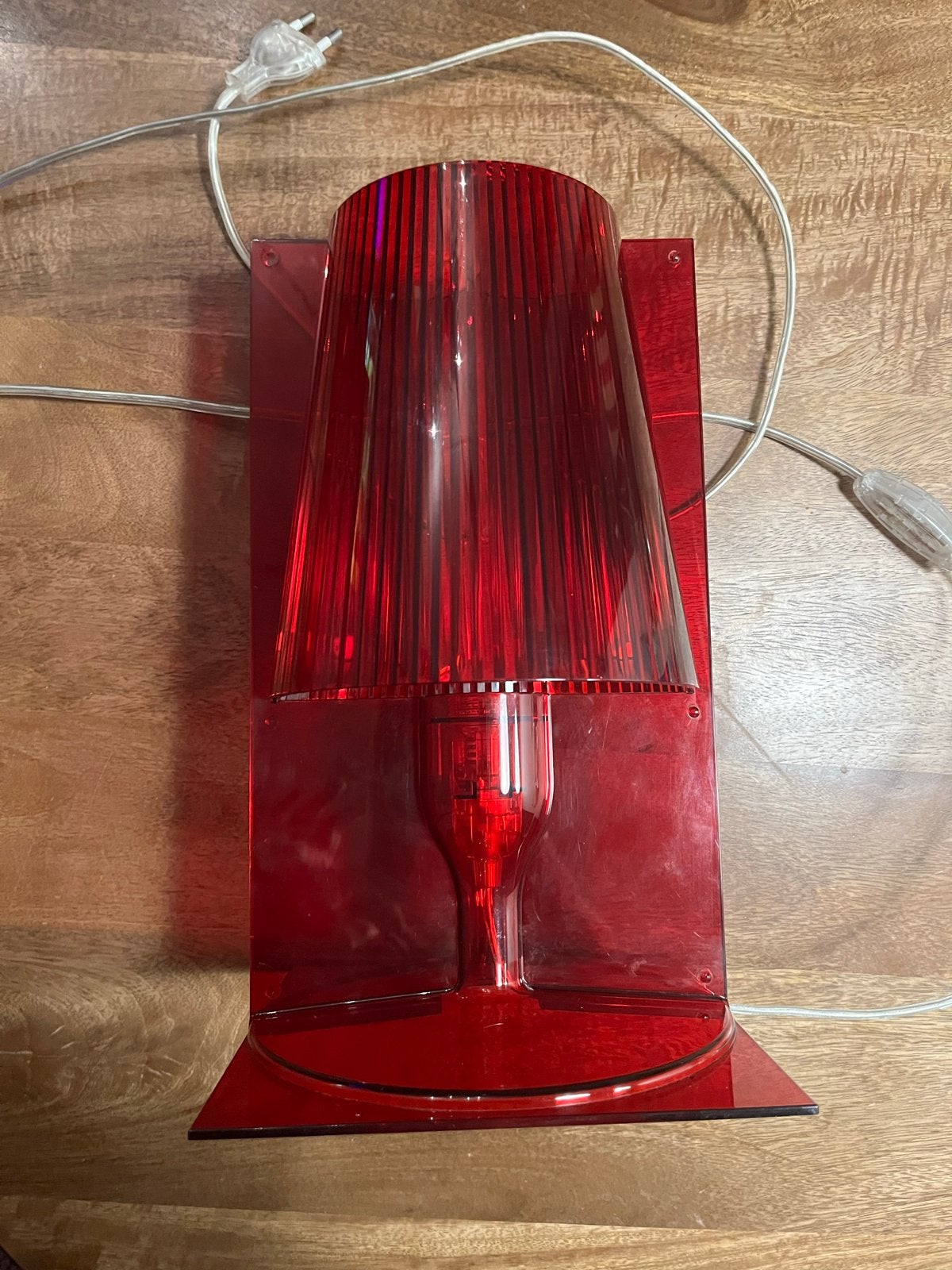 Kartell Take lamp - Rood design tafellamp, Overige merken, Gebruikt, Kunststof, E14 (klein)