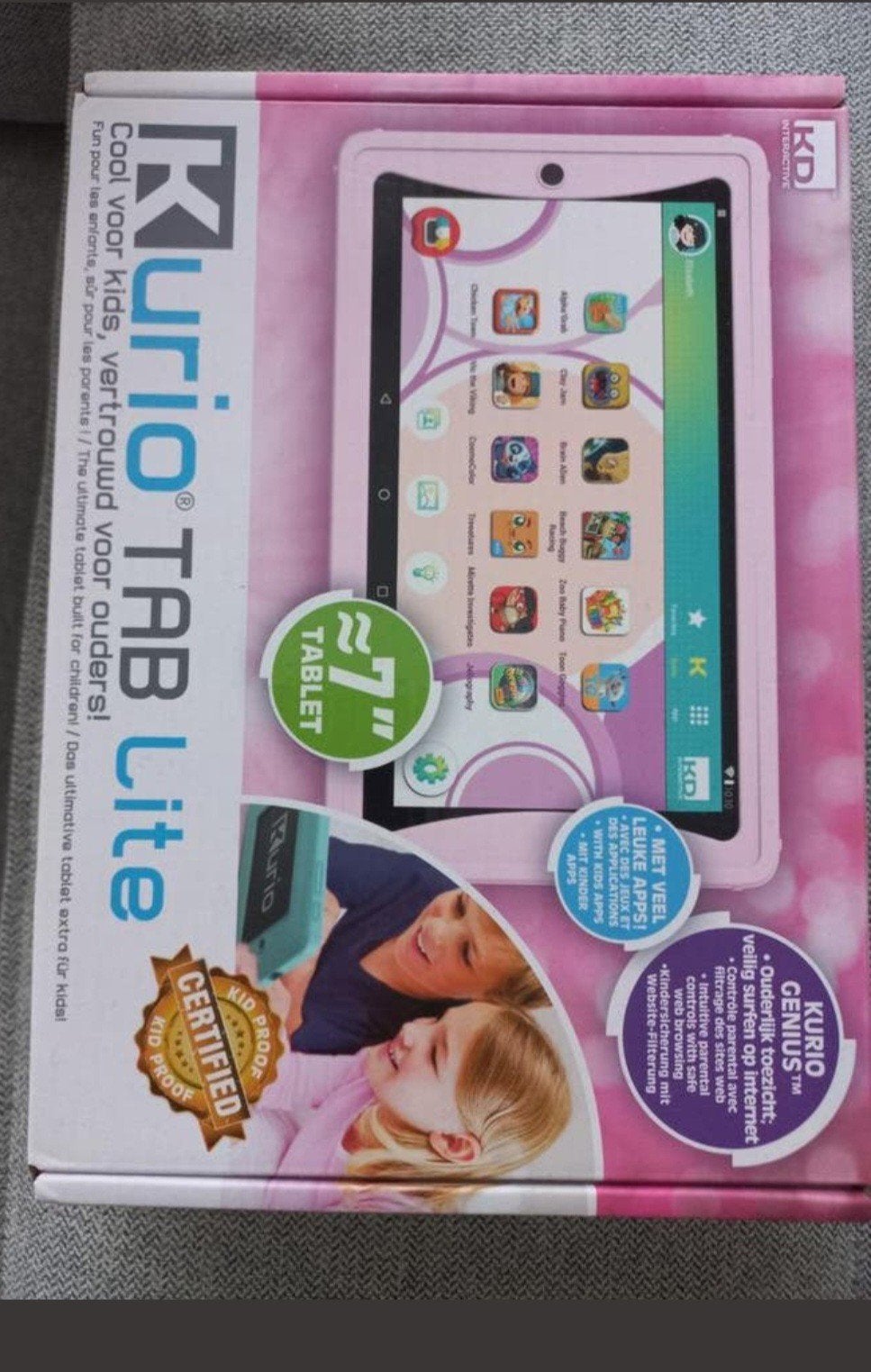 KD Kurio Tab Lite - Roze kindertablet (7 inch), Kurio Tab Lite, Nieuw, Ophalen of Verzenden, 7 inch of minder