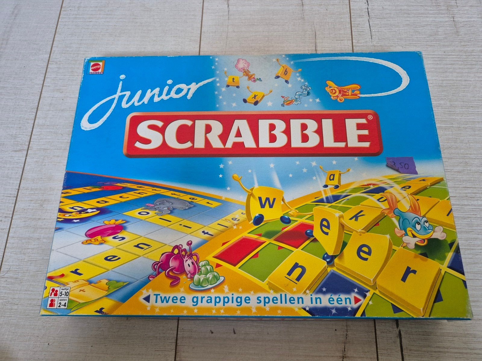 Scrabble Junior, 5- 10 jr (Mattel), Ophalen, Zo goed als nieuw, Mattel