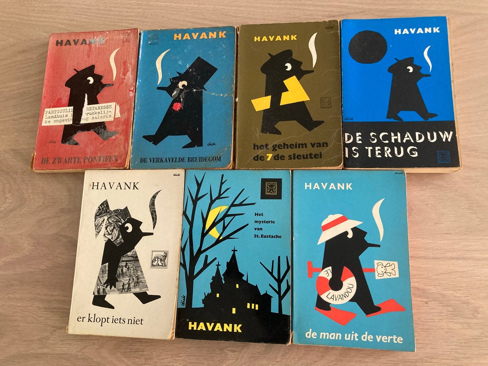 7 Havank boeken uit de jaren '60, Boeken, Ophalen of Verzenden, Gelezen