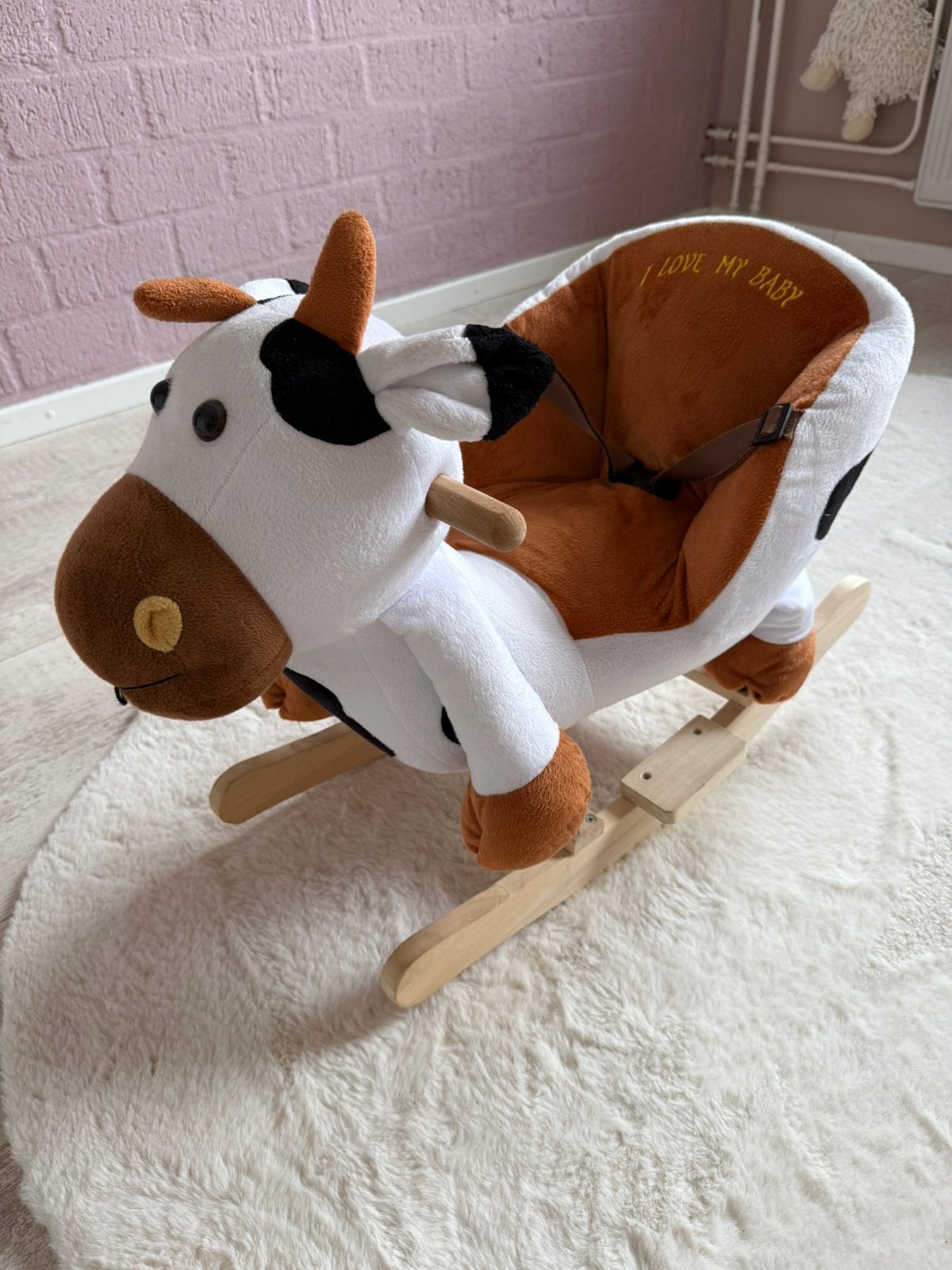 Babygo hobbeldier koe, Kinderen en Baby's, Ophalen, Zo goed als nieuw